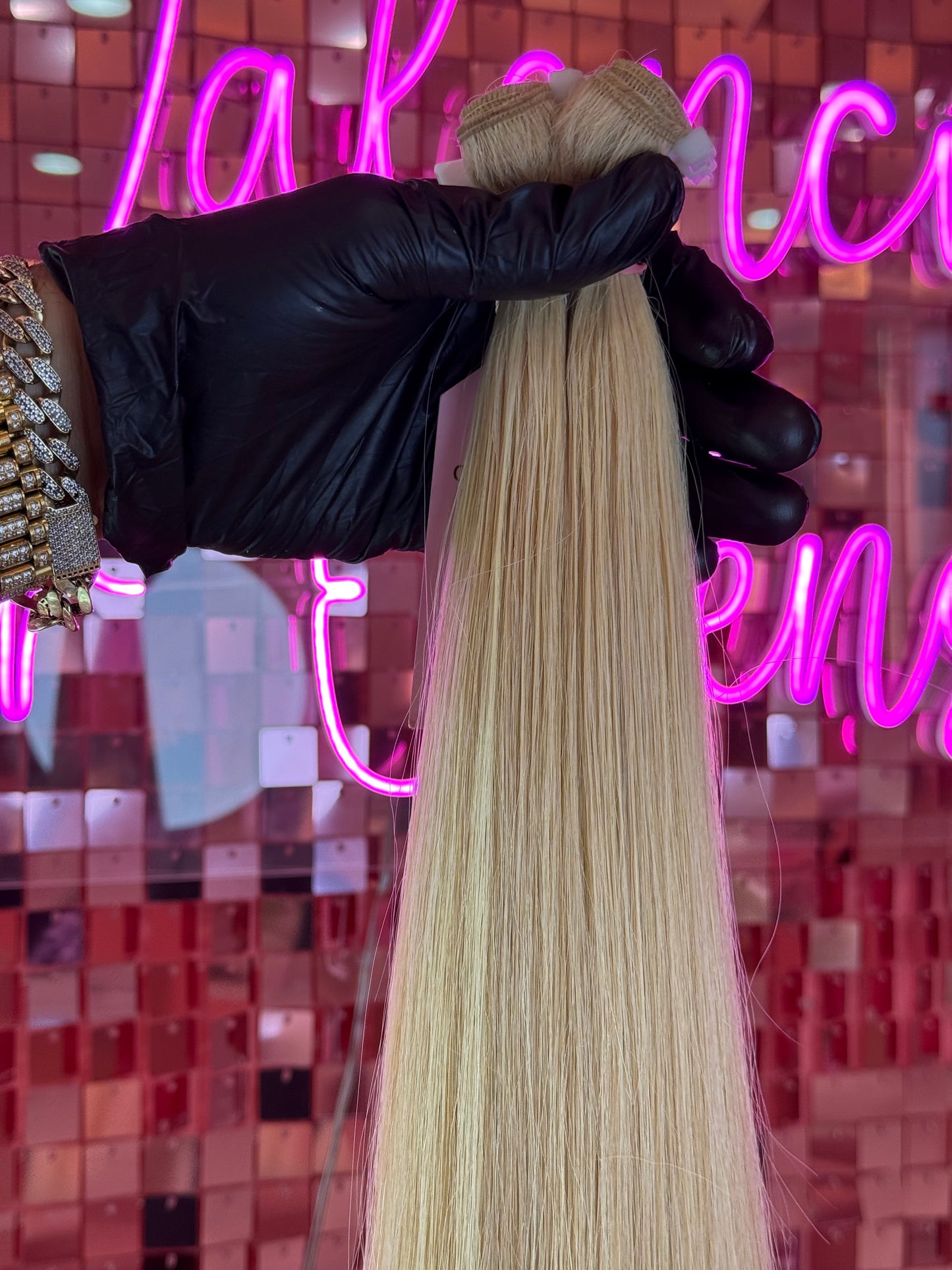 Weft hair extensions #20