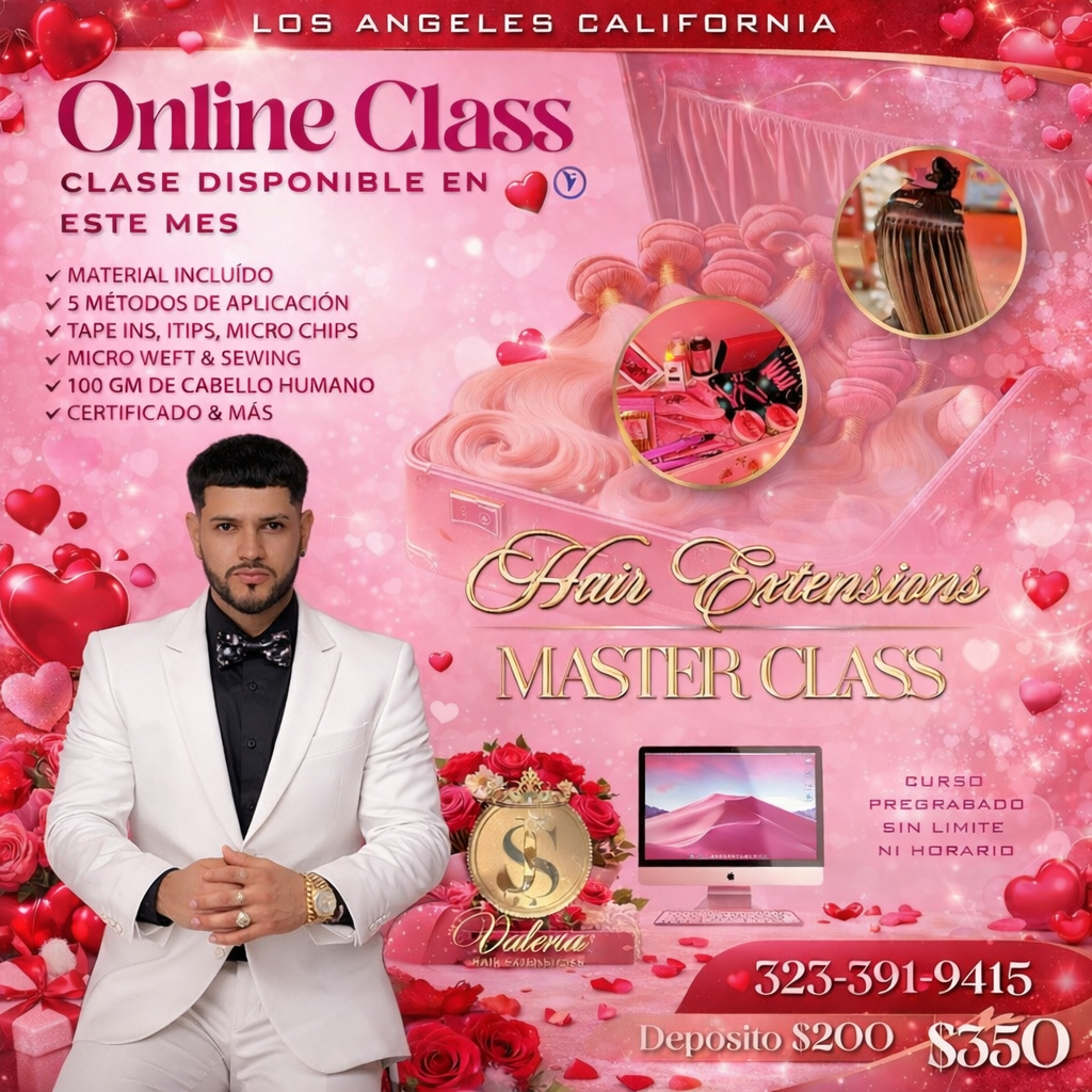 #3 ONLINE HAIR EXTENSIONS COURSE
