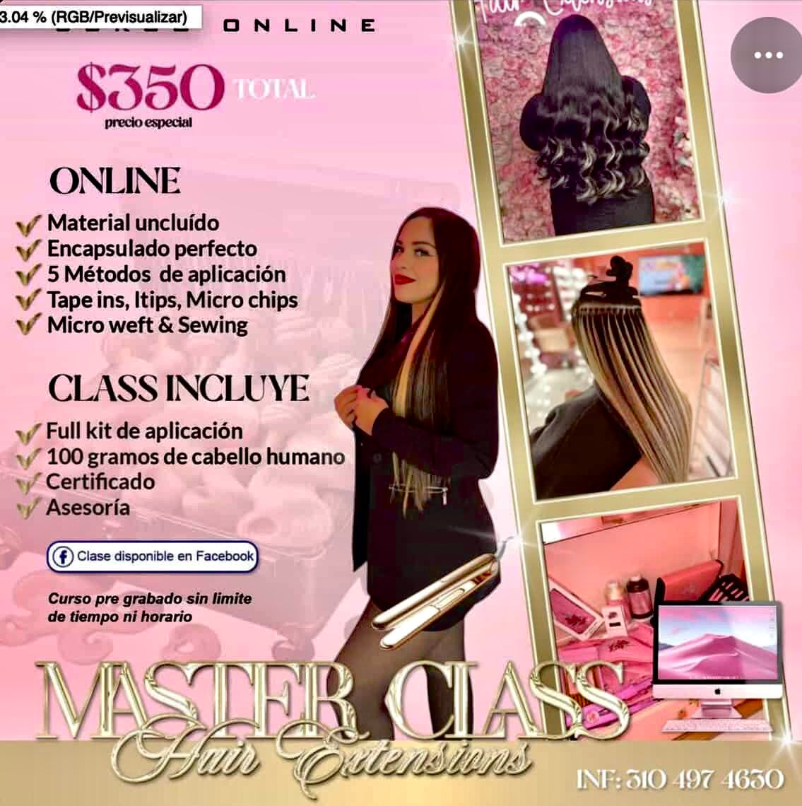 #3 ONLINE HAIR EXTENSIONS CLASS