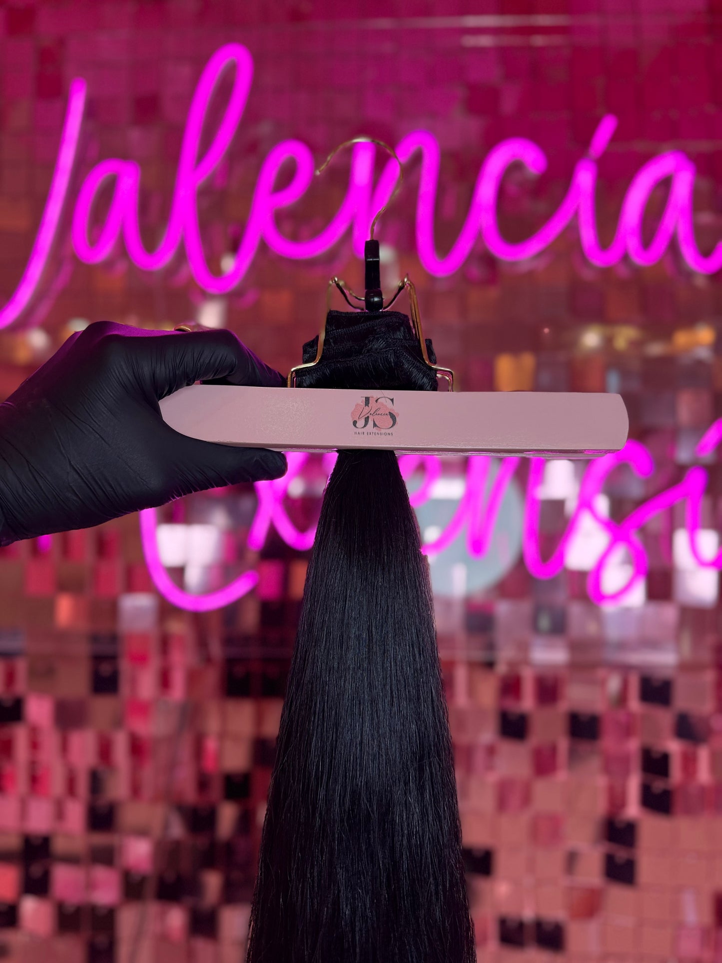 Clip ons Hair Extensions #Jet Black 150 gr