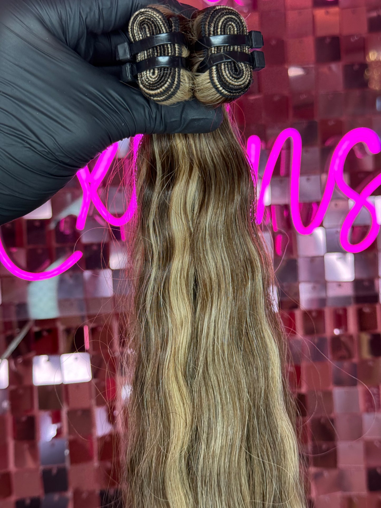 WEFT CURLY HAIR EXTENSIONS #4/27