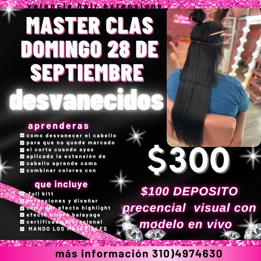 CLASE DEGRAFILADO $300 DOMINGO 28 th