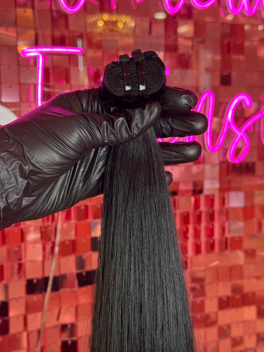 Weft Hair Extensions #1 Jet black