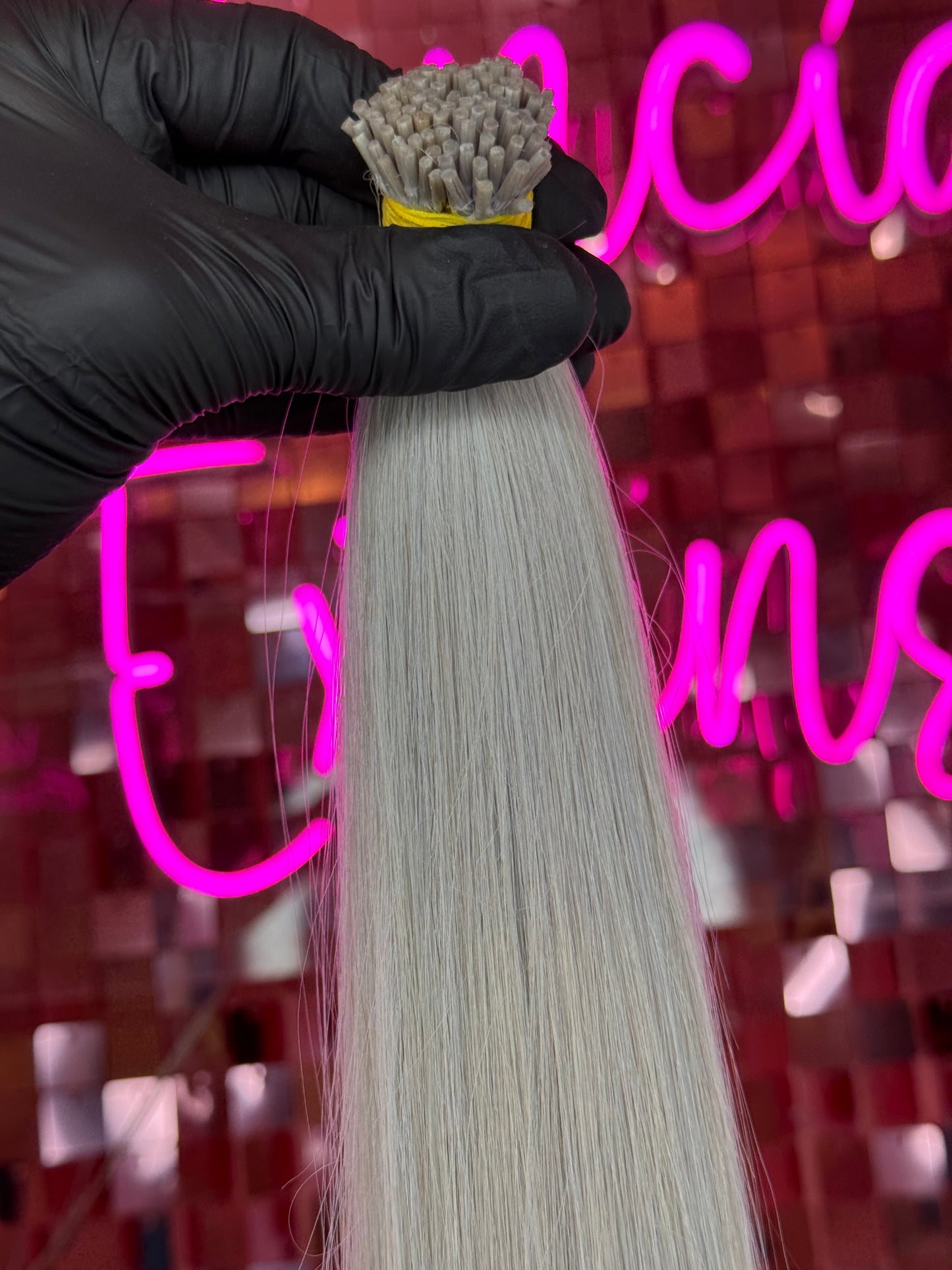 I TIPS HAIR EXTENSIONS #PLATA LIGHT BLUE