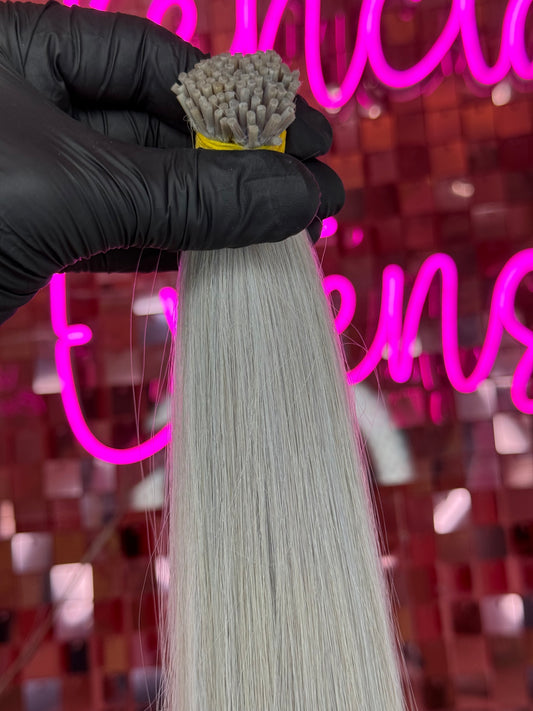 I TIPS HAIR EXTENSIONS #PLATA LIGHT BLUE