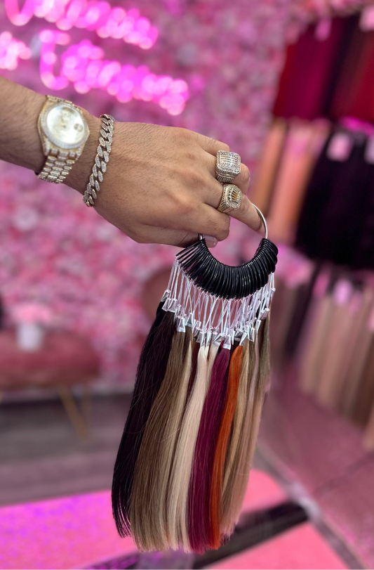 Color match for hair extensions