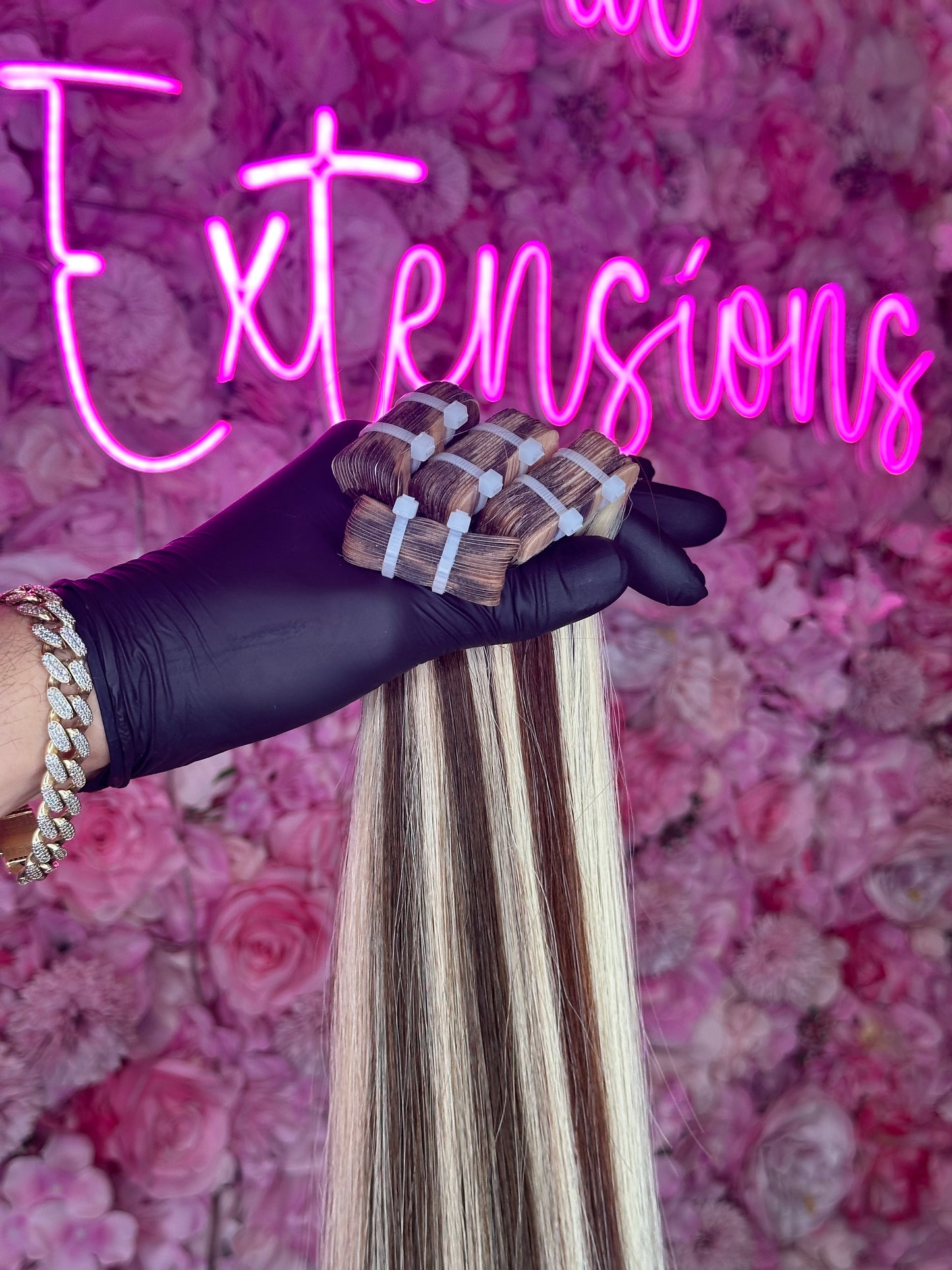 Tape ins hair extensions #4/#613