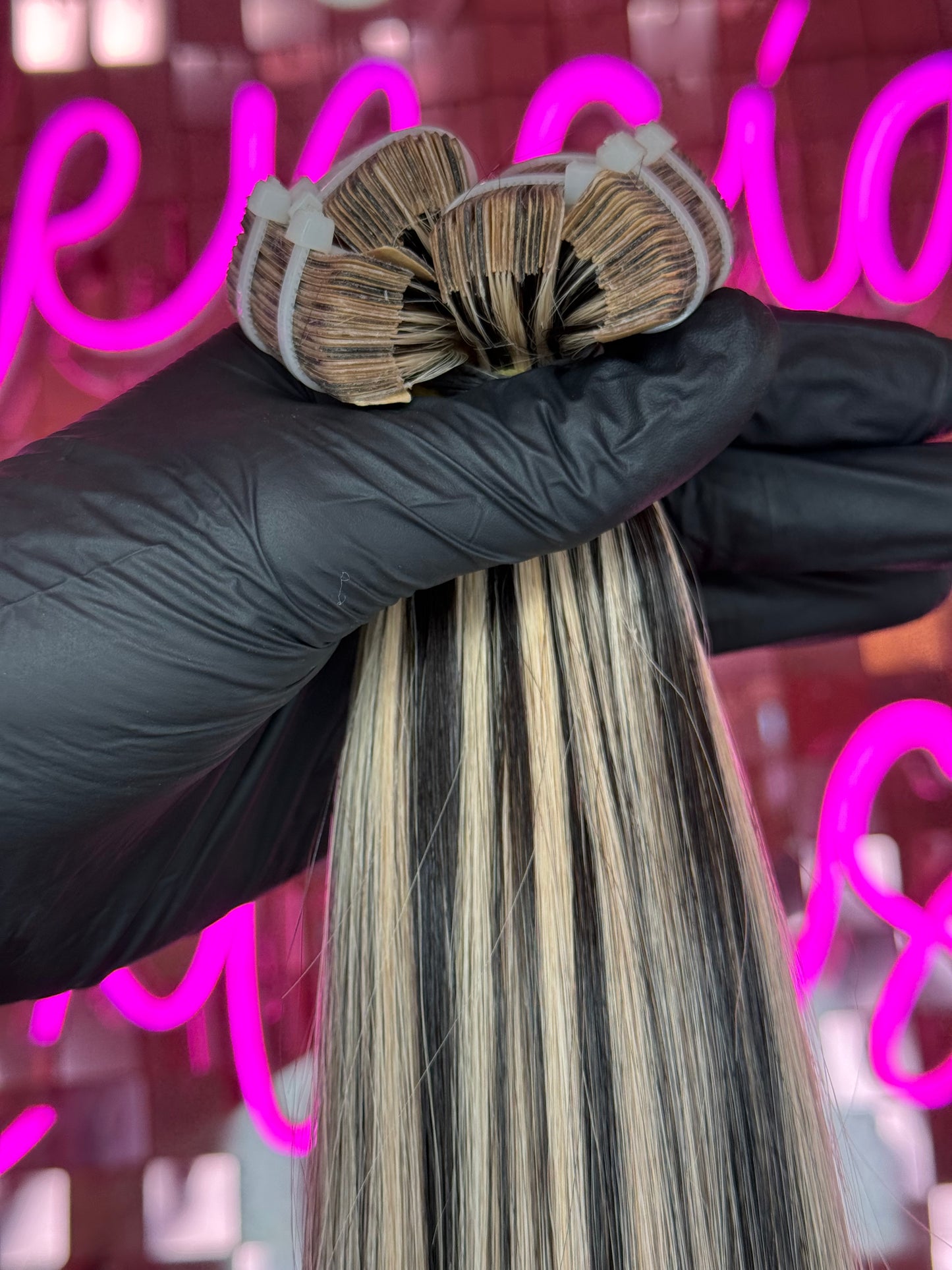 TAPE INS HAIR EXTENSIONS #18A/1B HIGHLIGHTS