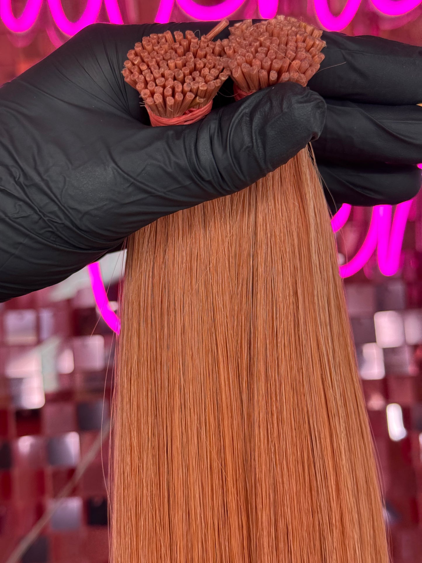 I TIPS HAIR EXTENSIONS 22” #LIGTH ORANGE
