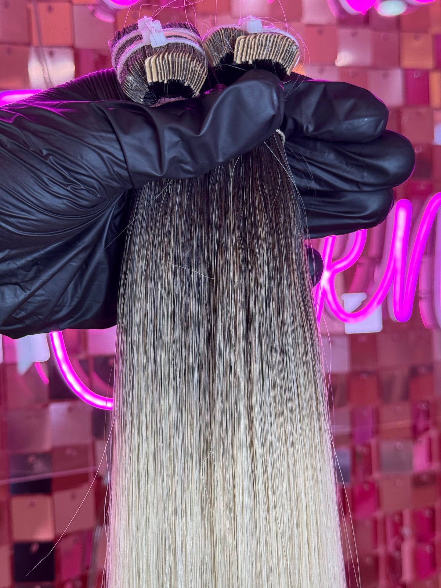 TAPE INS HAIR EXTENSIONS #SILVER BALAYAGE