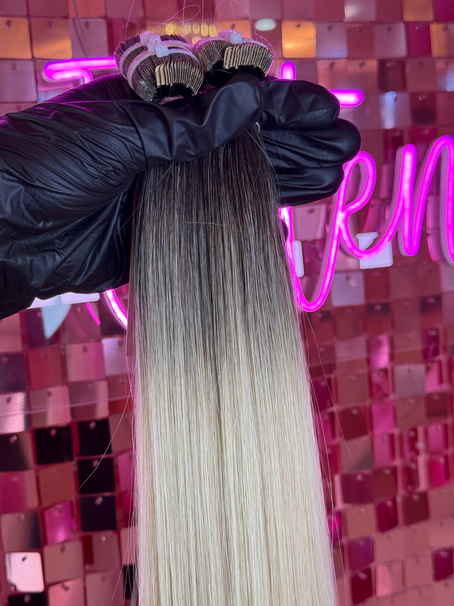 TAPE INS HAIR EXTENSIONS #SILVER BALAYAGE