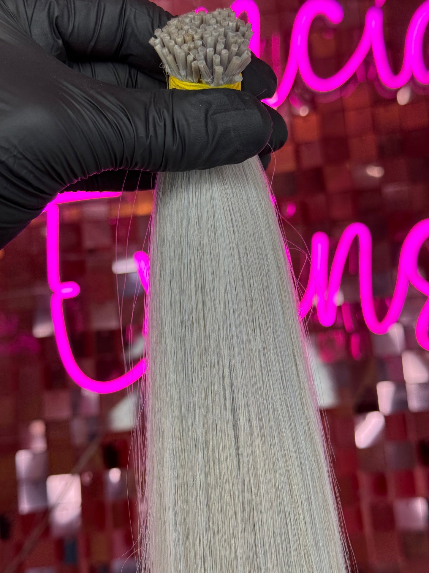 I TIPS HAIR EXTENSIONS #PLATA LIGHT BLUE