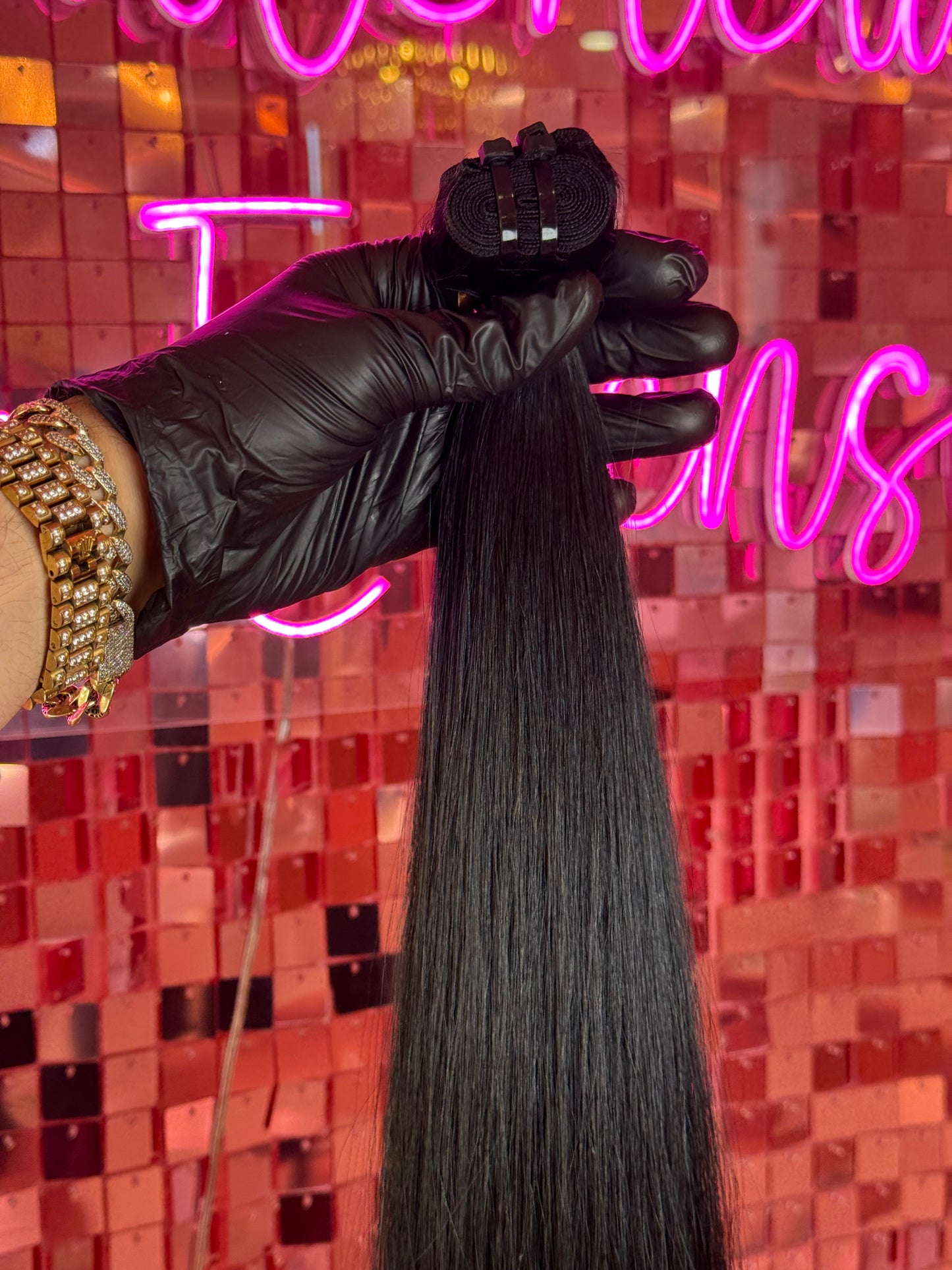 Weft Hair Extensions #1 Jet black