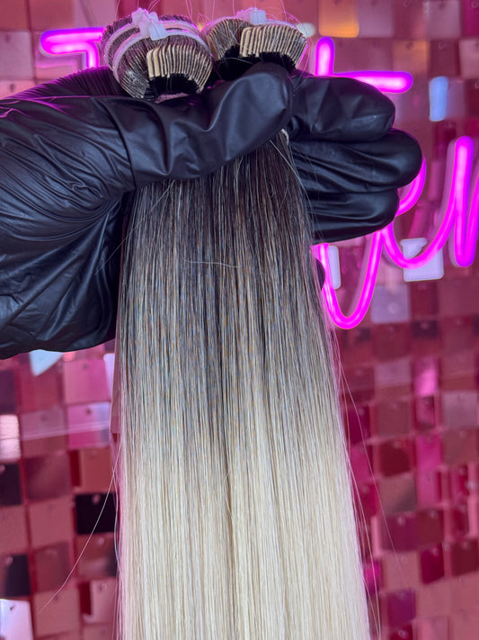 TAPE INS HAIR EXTENSIONS #SILVER BALAYAGE