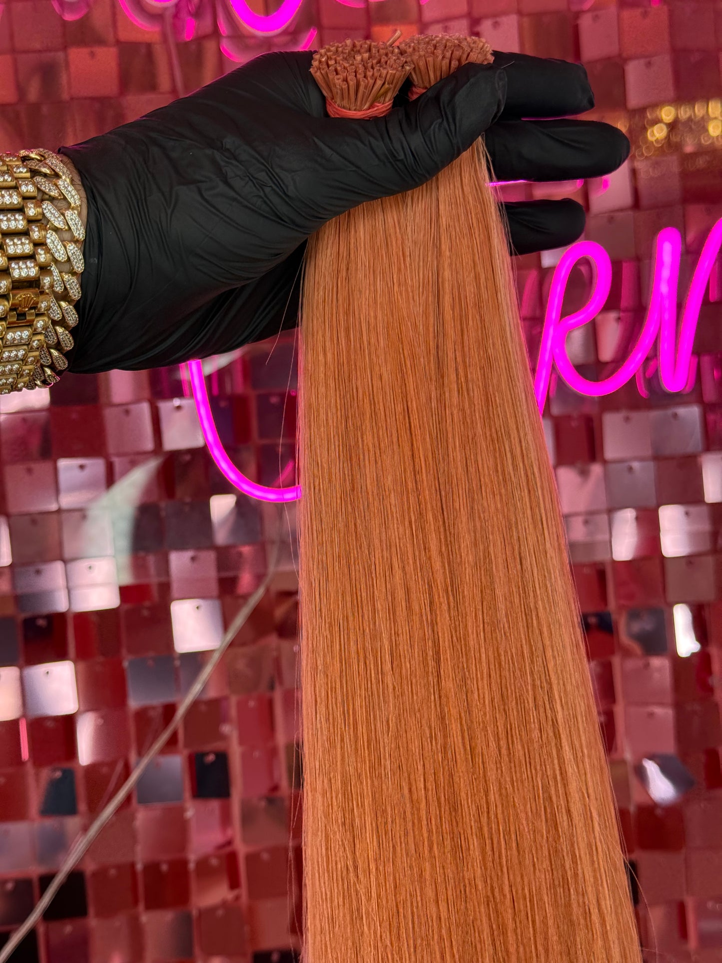 I TIPS HAIR EXTENSIONS 22” #LIGTH ORANGE