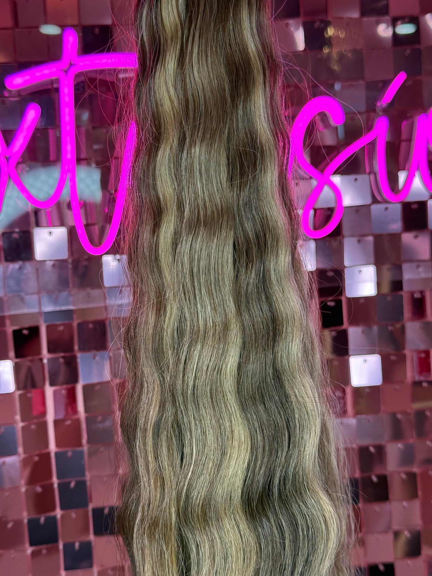 WEFT CURLY HAIR EXTENSIONS #4/27