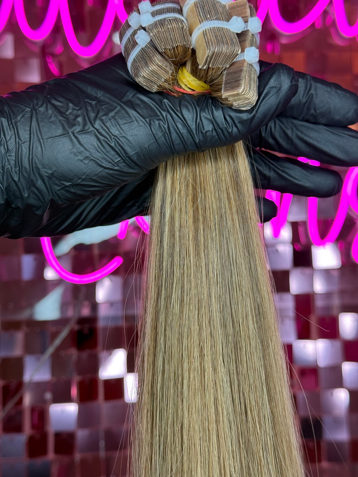 TAPE INS HAIR EXTENSIONS #8/18 HIGHLIGHTS