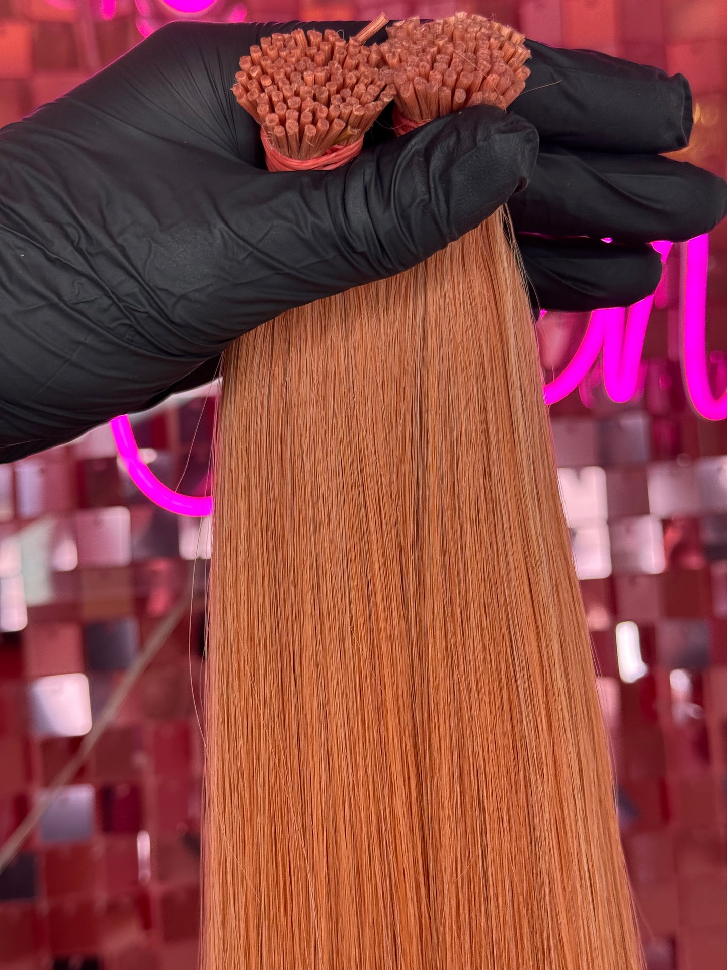 I TIPS HAIR EXTENSIONS 22” #LIGTH ORANGE