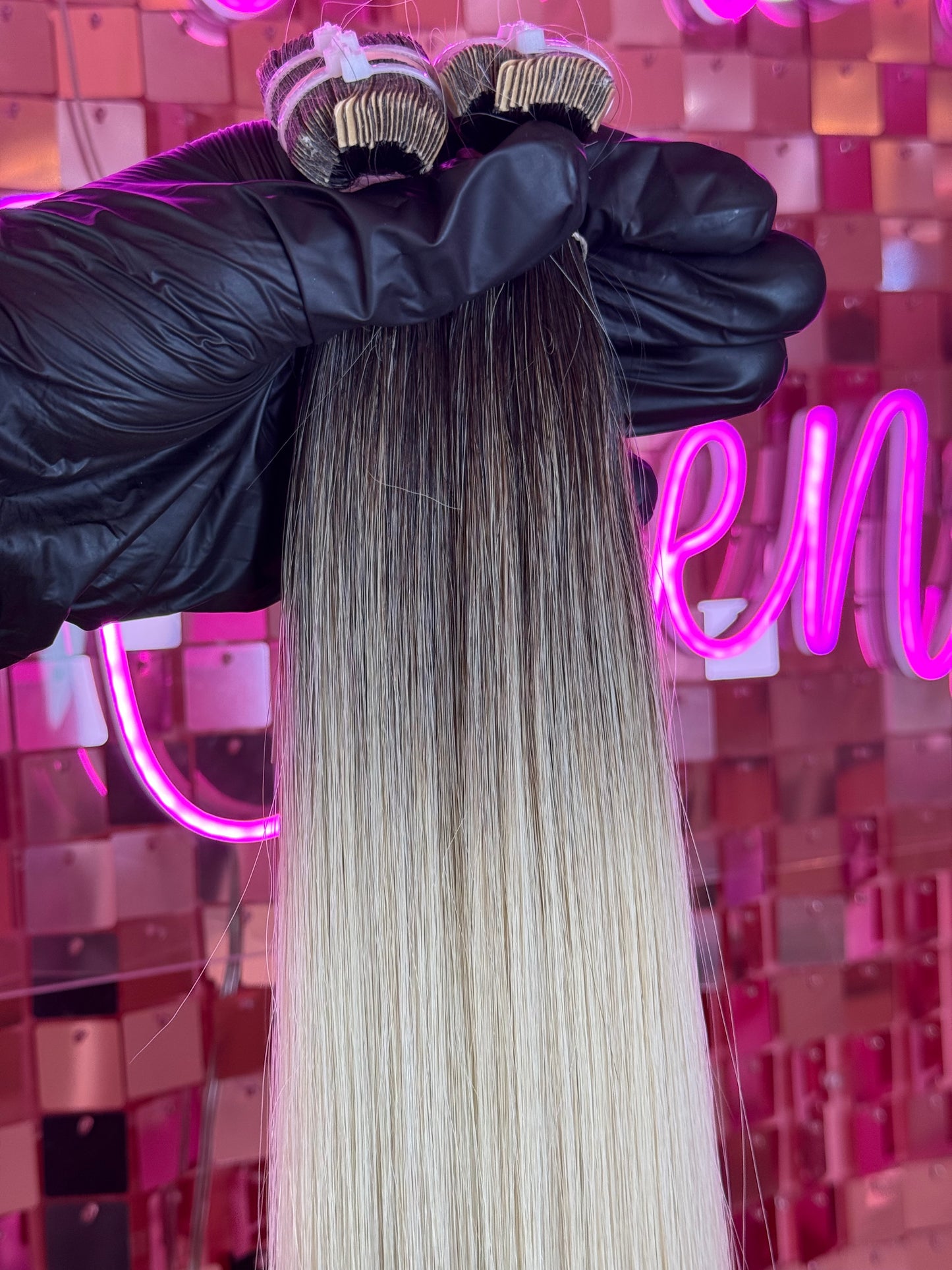 TAPE INS HAIR EXTENSIONS #SILVER BALAYAGE