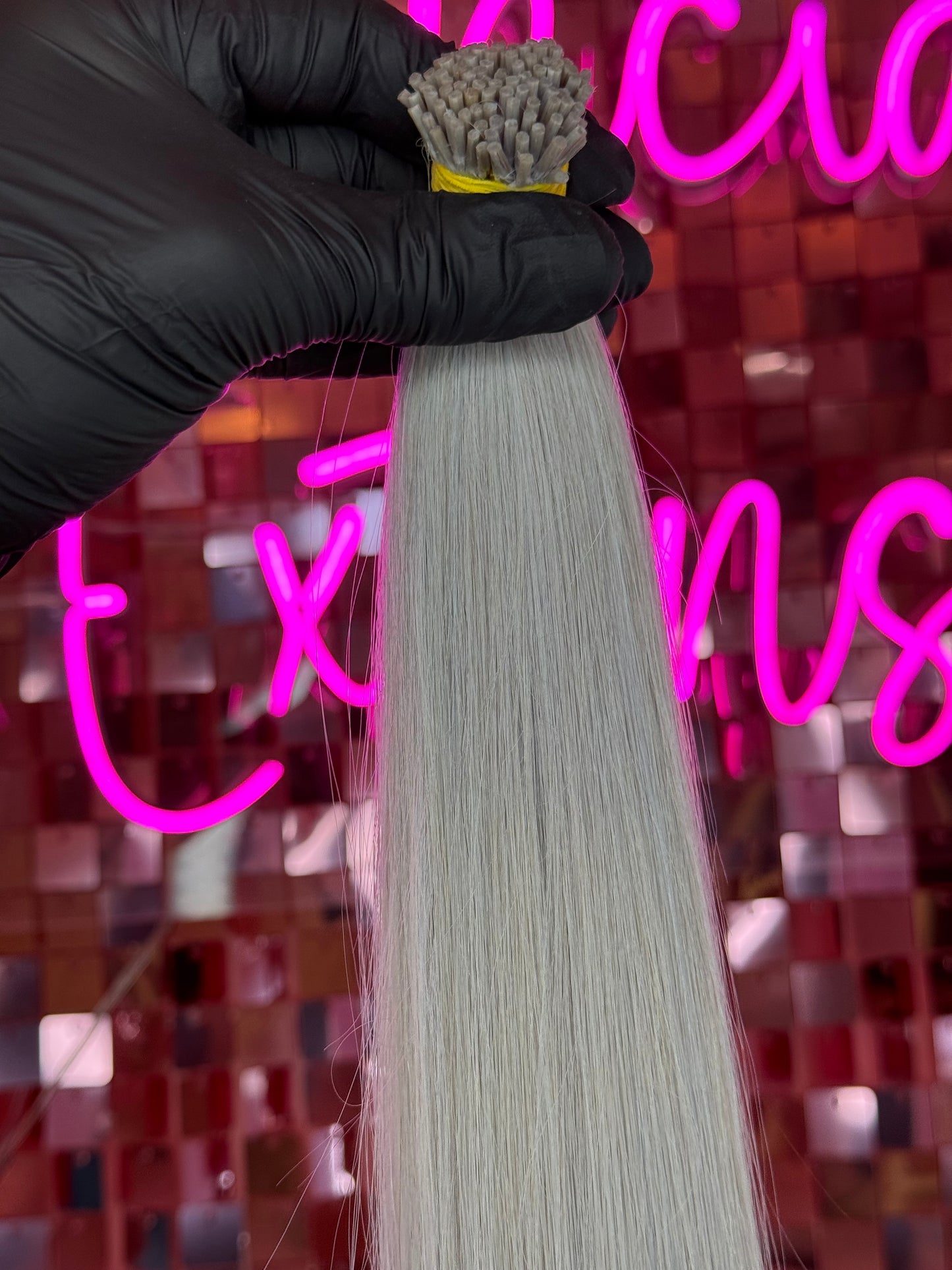 I TIPS HAIR EXTENSIONS #PLATA LIGHT BLUE