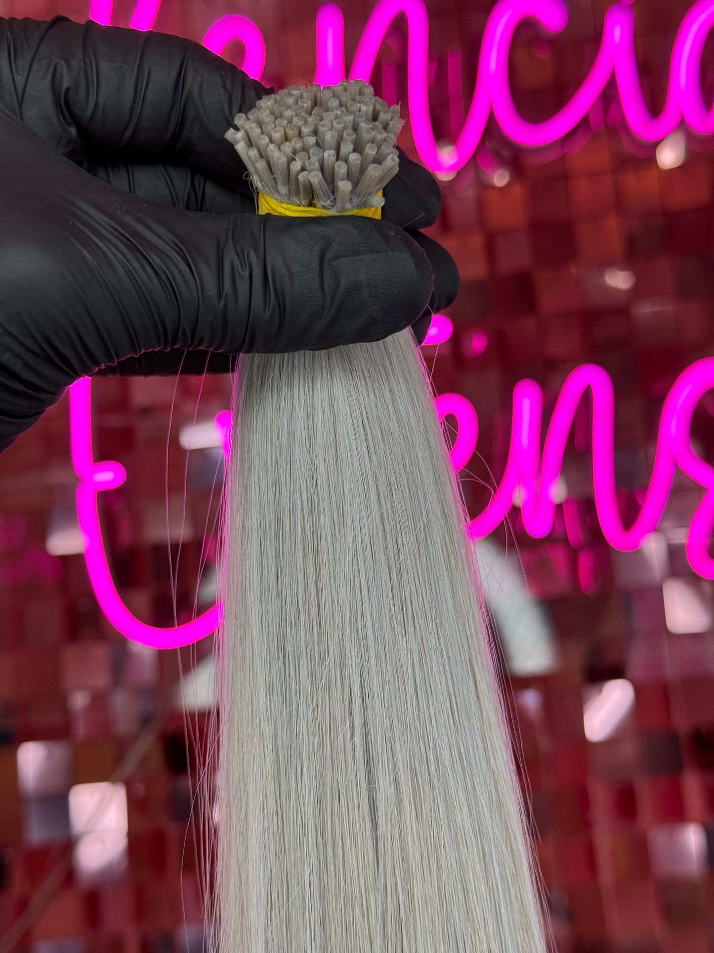I TIPS HAIR EXTENSIONS #PLATA LIGHT BLUE