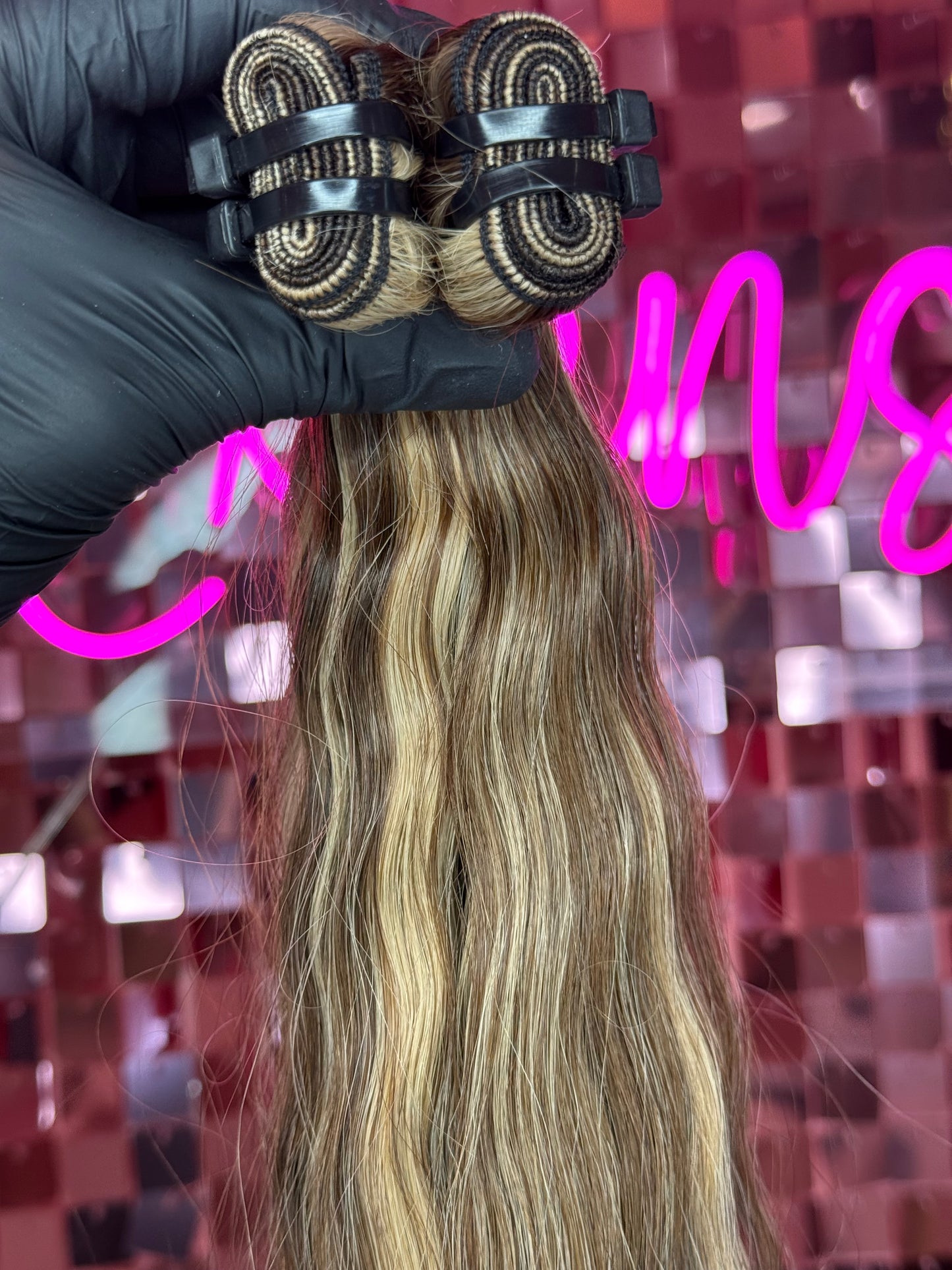 WEFT CURLY HAIR EXTENSIONS #4/27