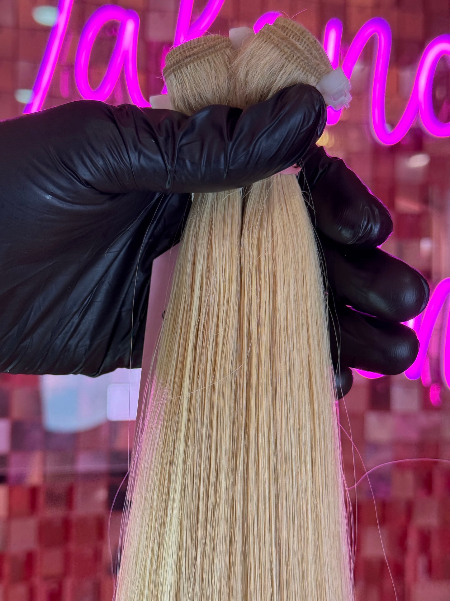 Weft hair extensions #20