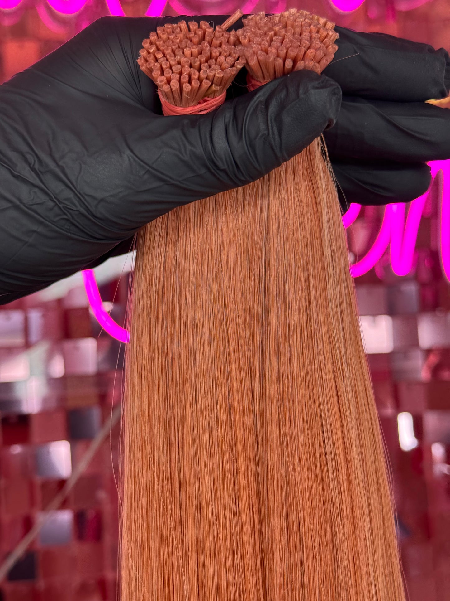 I TIPS HAIR EXTENSIONS 22” #LIGTH ORANGE