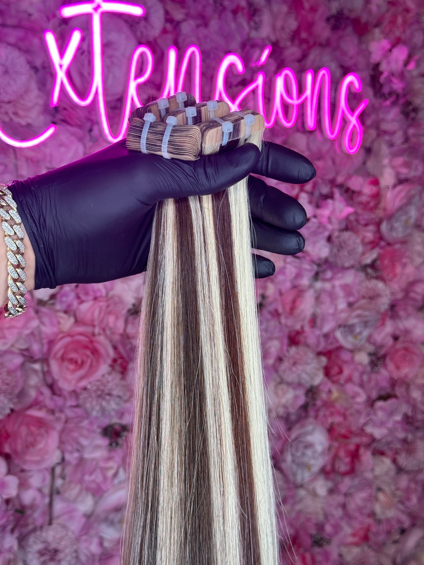 Tape ins hair extensions #4/#613