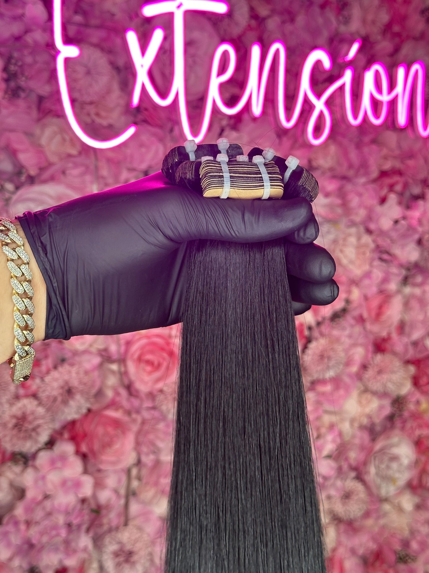 Tape ins hair extensions #1 Jet black