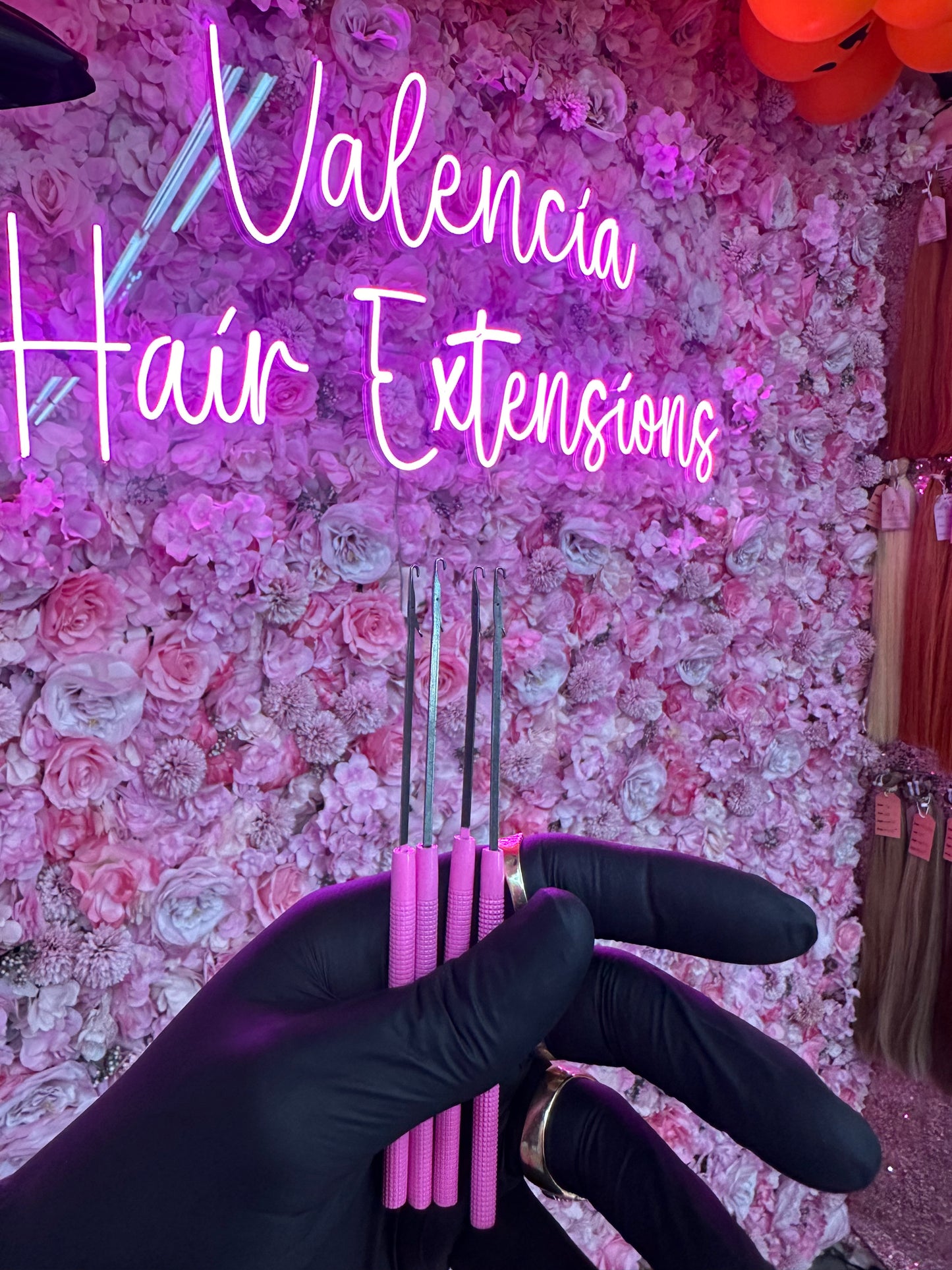 Gancho para aplicación de extensiones de cabello