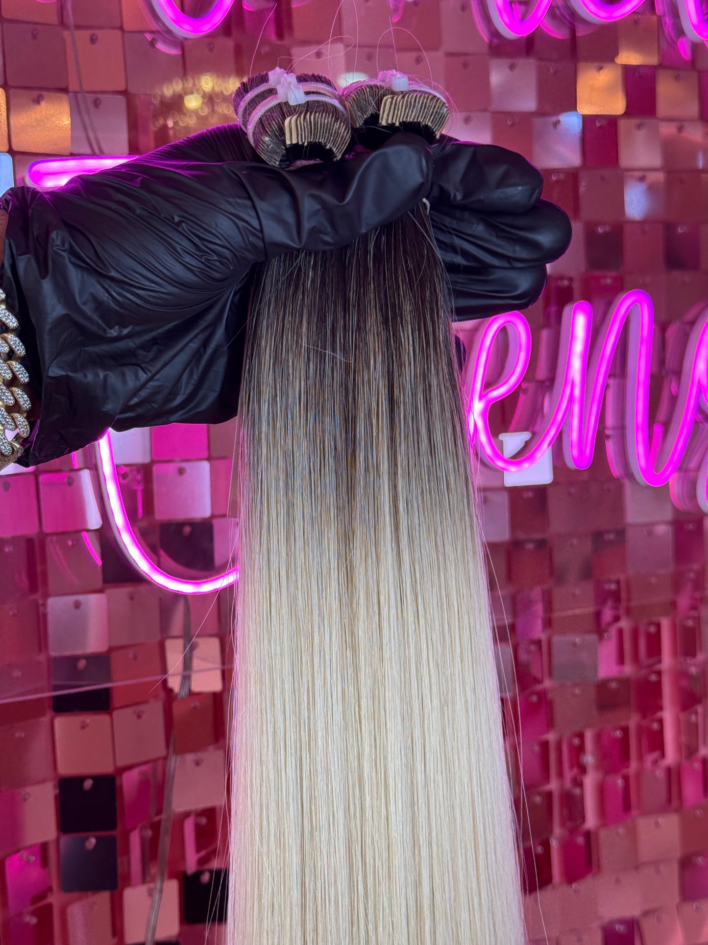 TAPE INS HAIR EXTENSIONS #SILVER BALAYAGE