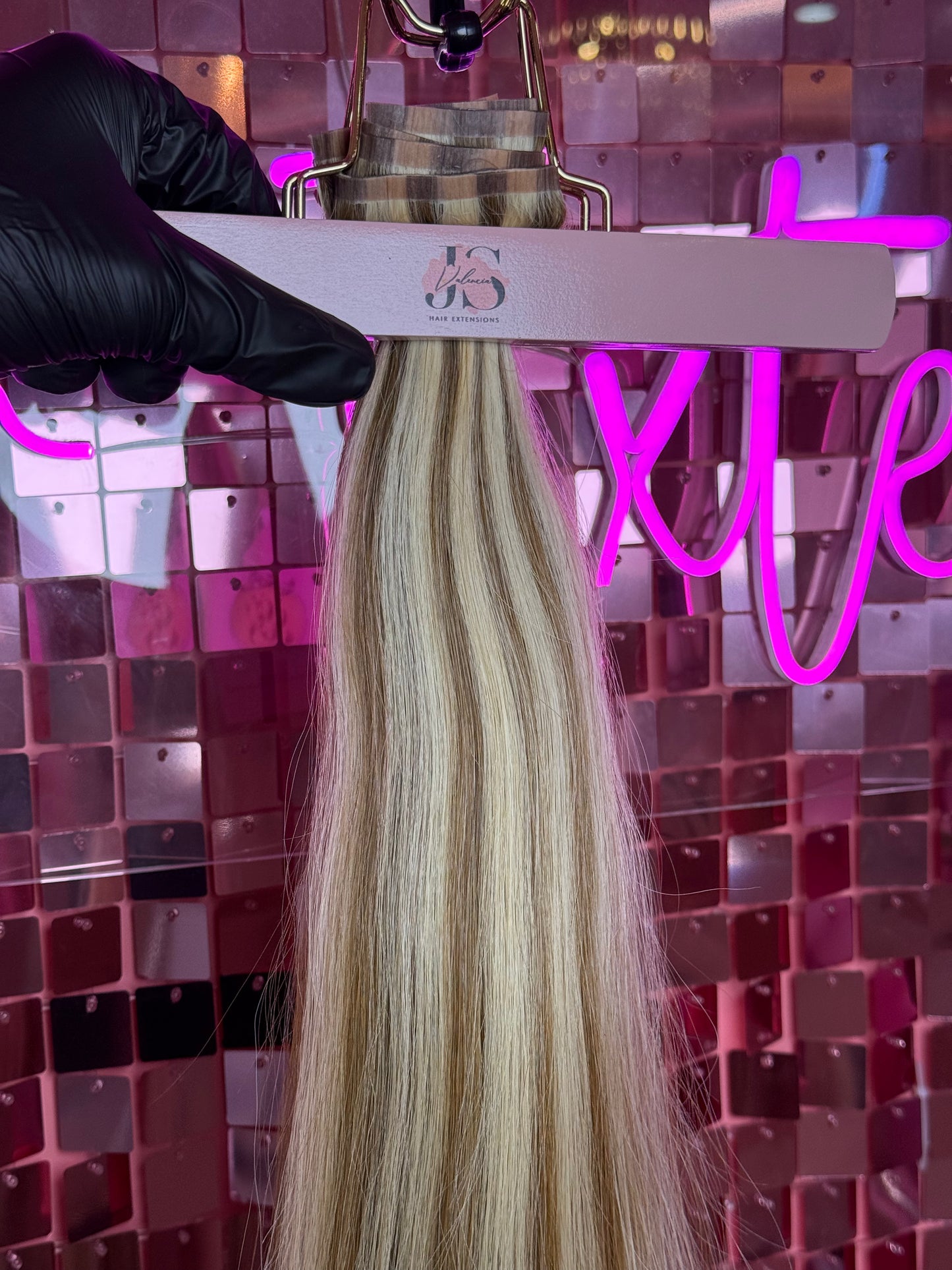 Clip-ons Human Hair Extensions 6/613 Highlights