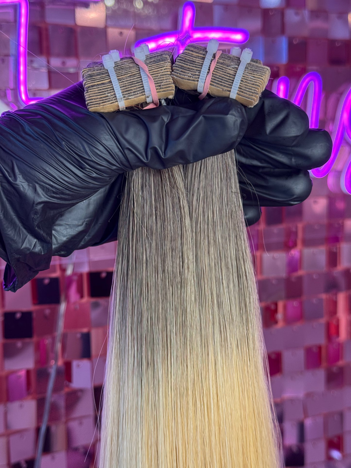 TAPE INS HAIR EXTENSIONS #613 BALAYAGE