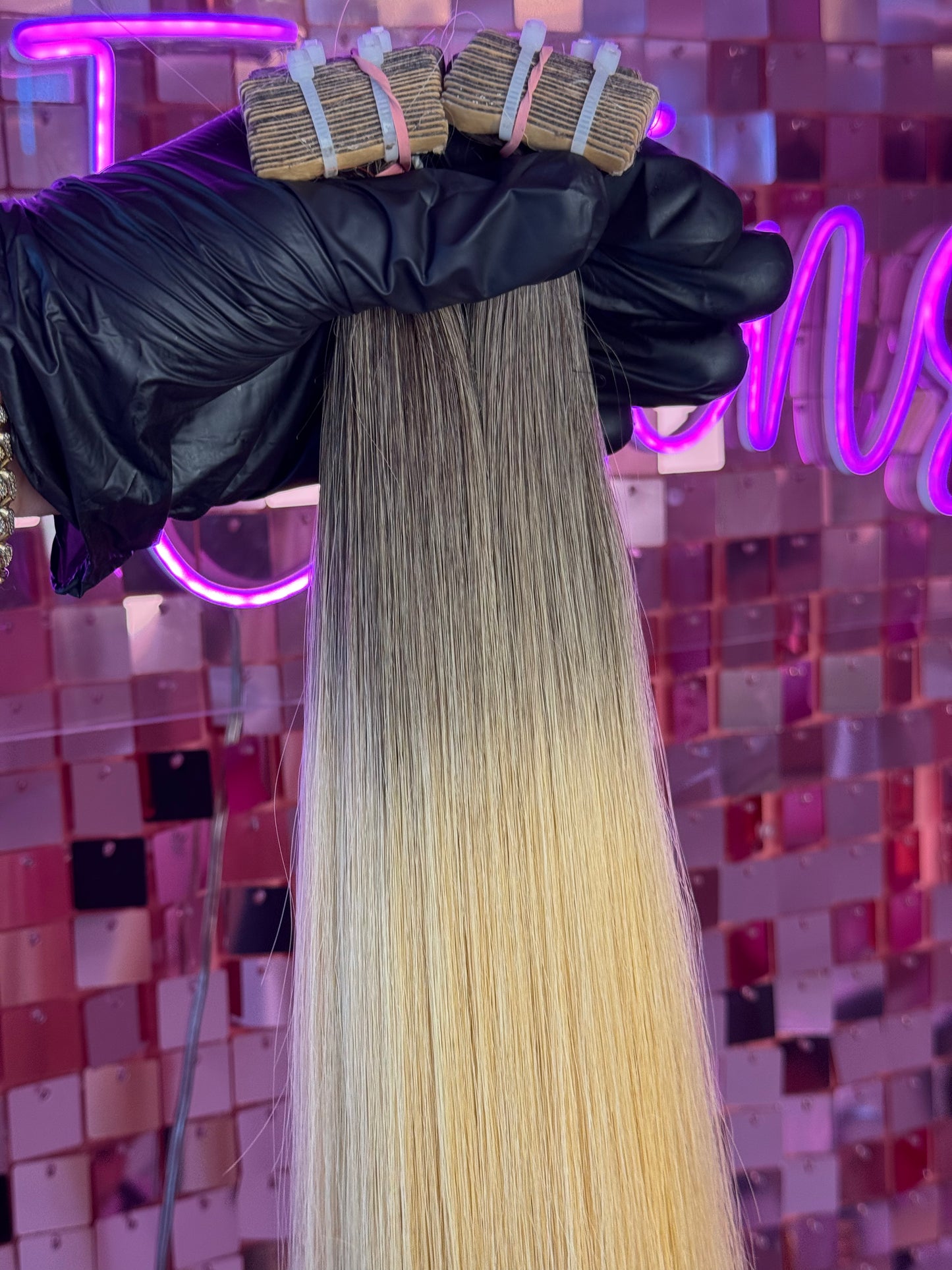 TAPE INS HAIR EXTENSIONS #613 BALAYAGE